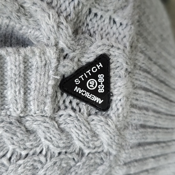 American Stitch cable knit sweater hoodie - Picture 3 of 10